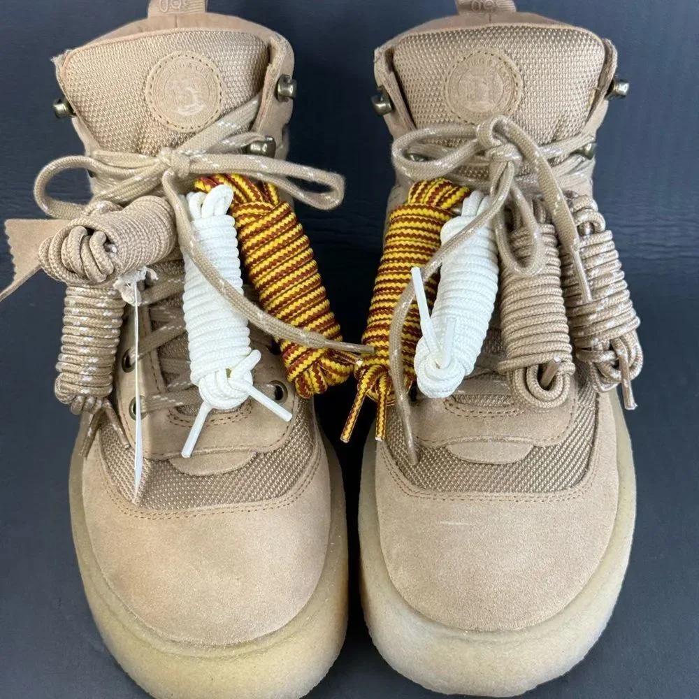 Clarks Originals Rushden Boot Ronnie Fieg 8th Street Shearling Tan men’s 7 new